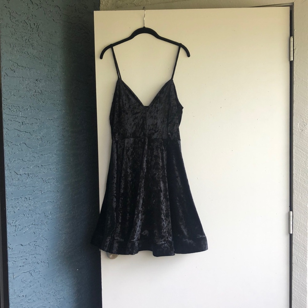 black velvet dress